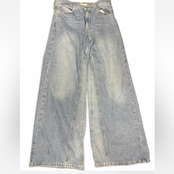 Levi’s Baggy Wide-Leg with Relaxed Inset Panels Light Blue Jeans Size 28 - Picture 3 of 5
